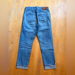 Point Sur Distressed Straight Jeans